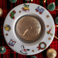 Weihnachts-Kerzenhalter | Spielzeug | Goldenes Teelicht | Originalverpackung