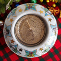 Weihnachtskerzenhalter Arzberg Sternerthaler | Gold Teelichthalter | Keramik