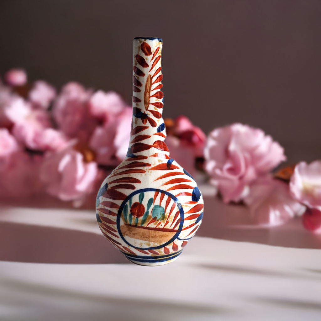 Imari Pfeifenvase – Eulenähnliche Miniaturvase, japanisches Porzellan, Meiji-Periode