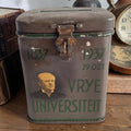Metallene Spendendose Freie Universität Amsterdam 1937 — 100-jähriges Bestehen