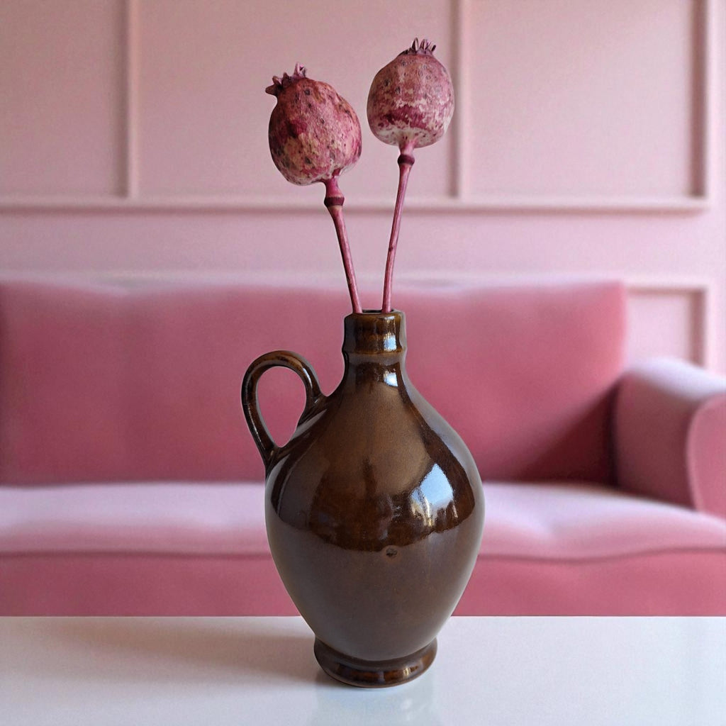 Brown Glazed Jug – Decorative Pottery
