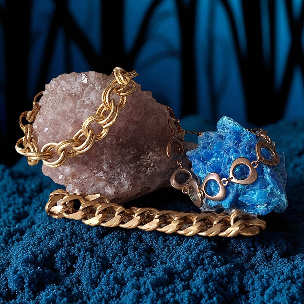 Set aus drei Damen-Gliederarmbändern – Verschiedene Größen