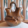 Navajo-Hochzeitsvase mit Horny Toad Dekor – Traditionell handgefertigt