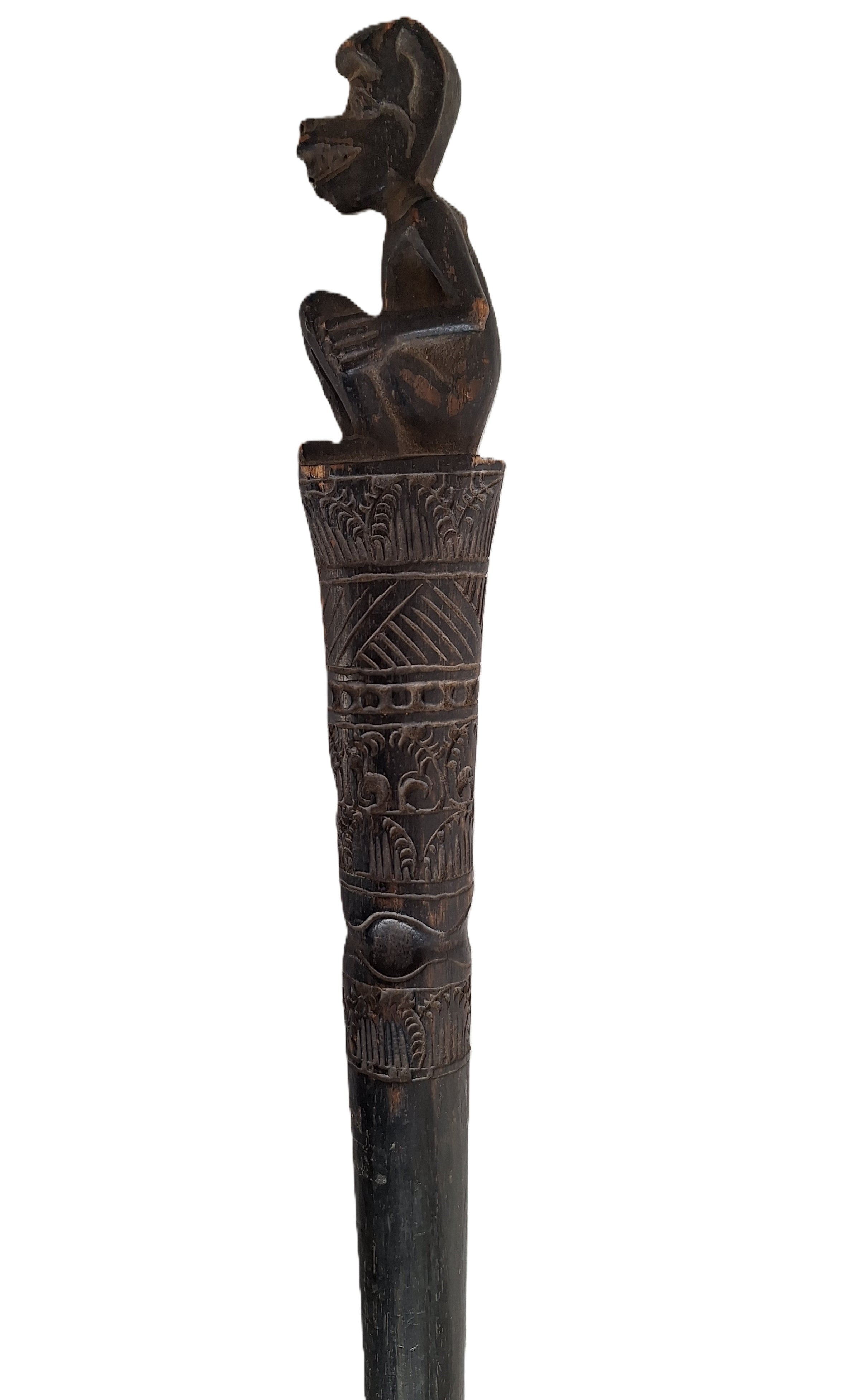 Afrikaanse ceremoniële staf – traditionele wandelstok met symboliek