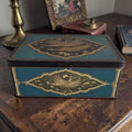 Tabakdose F. Lieftinck Groningen — Orientalisches Motiv Blau & Gold ½ kg Rauchtabak