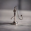 Versilberte Miniatur-Wasserpumpe