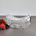 Lead Crystal Boat Bowl | Jardinière | L. 37 cm | 1960s