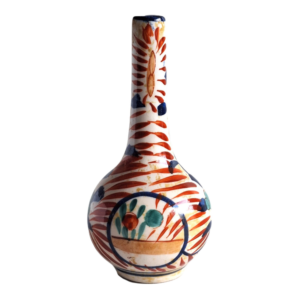 Imari Pfeifenvase – Eulenähnliche Miniaturvase, japanisches Porzellan, Meiji-Zeit