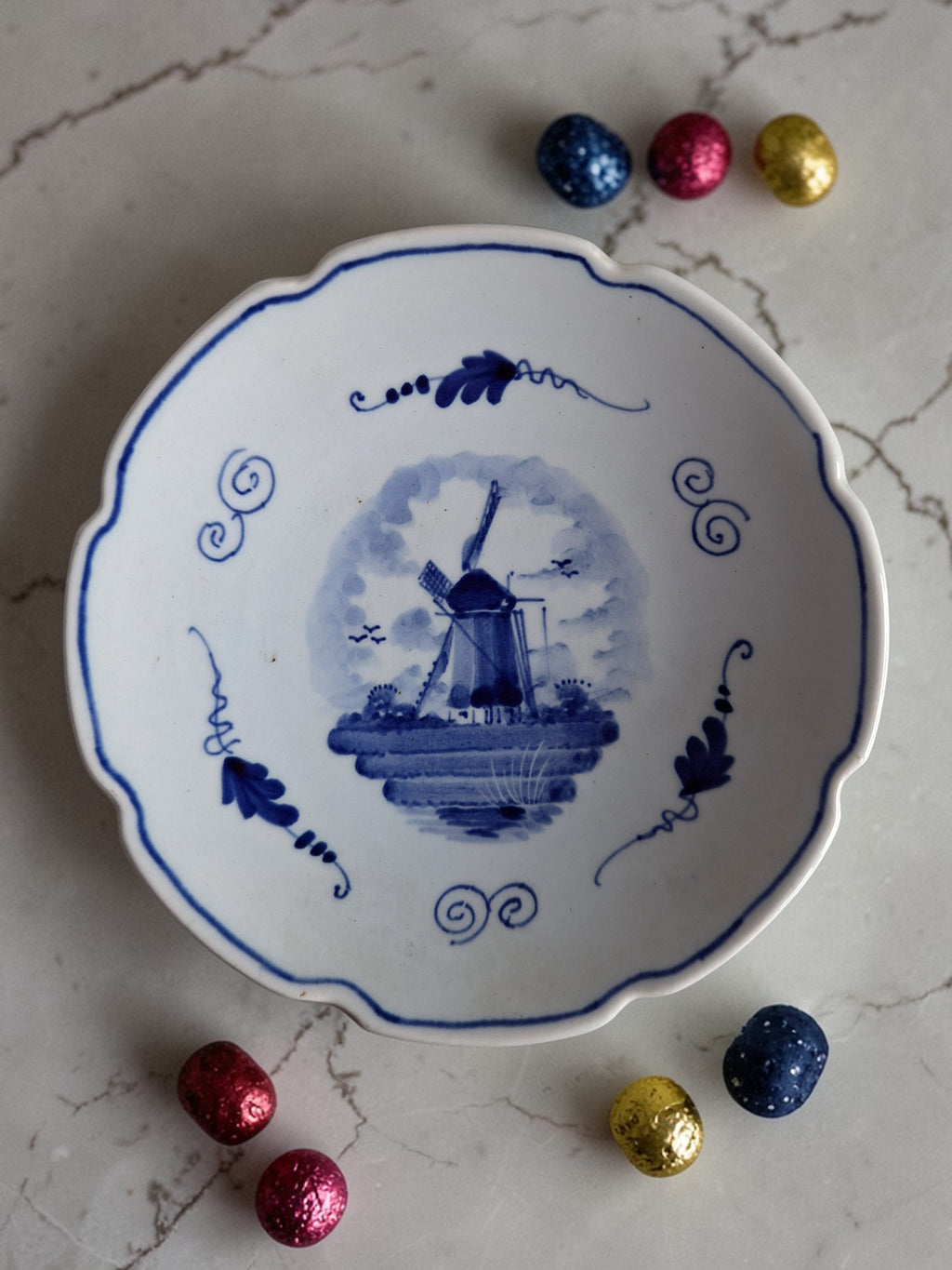 Delft Blau Schälchen | Plateelbakkerij Schoonhoven | Handbemalt 40er Jahre