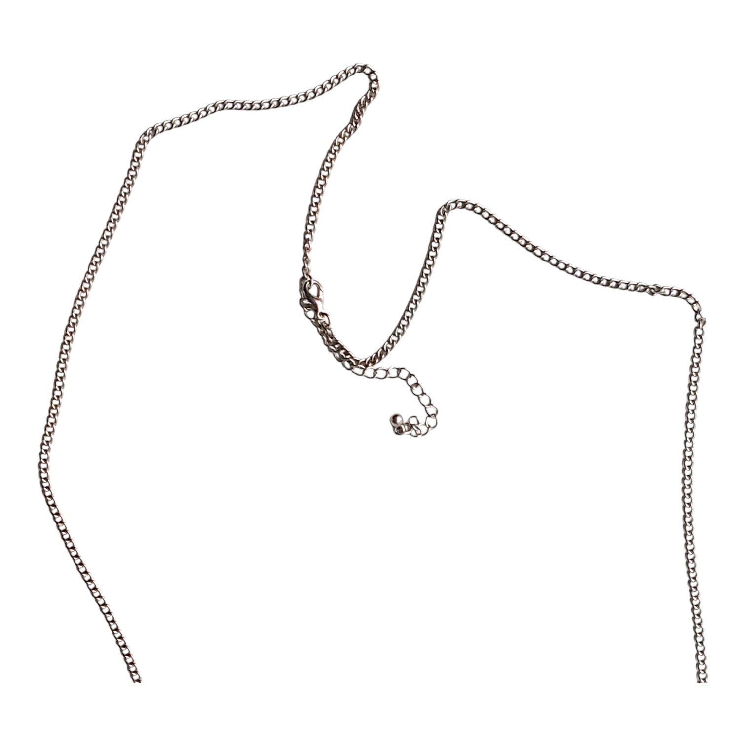 necklace with black and silver beads