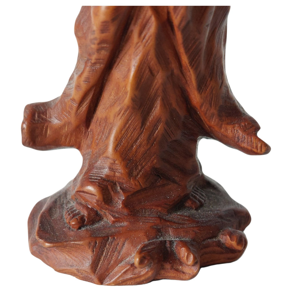 Holzstatuette Guanyin – Göttin der Gnade, China / Japan (Kannon)