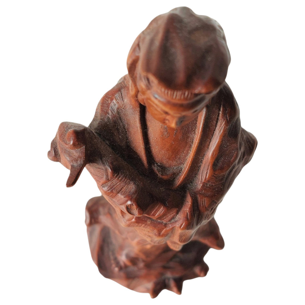 Holzstatuette Guanyin – Göttin der Gnade, China / Japan (Kannon)
