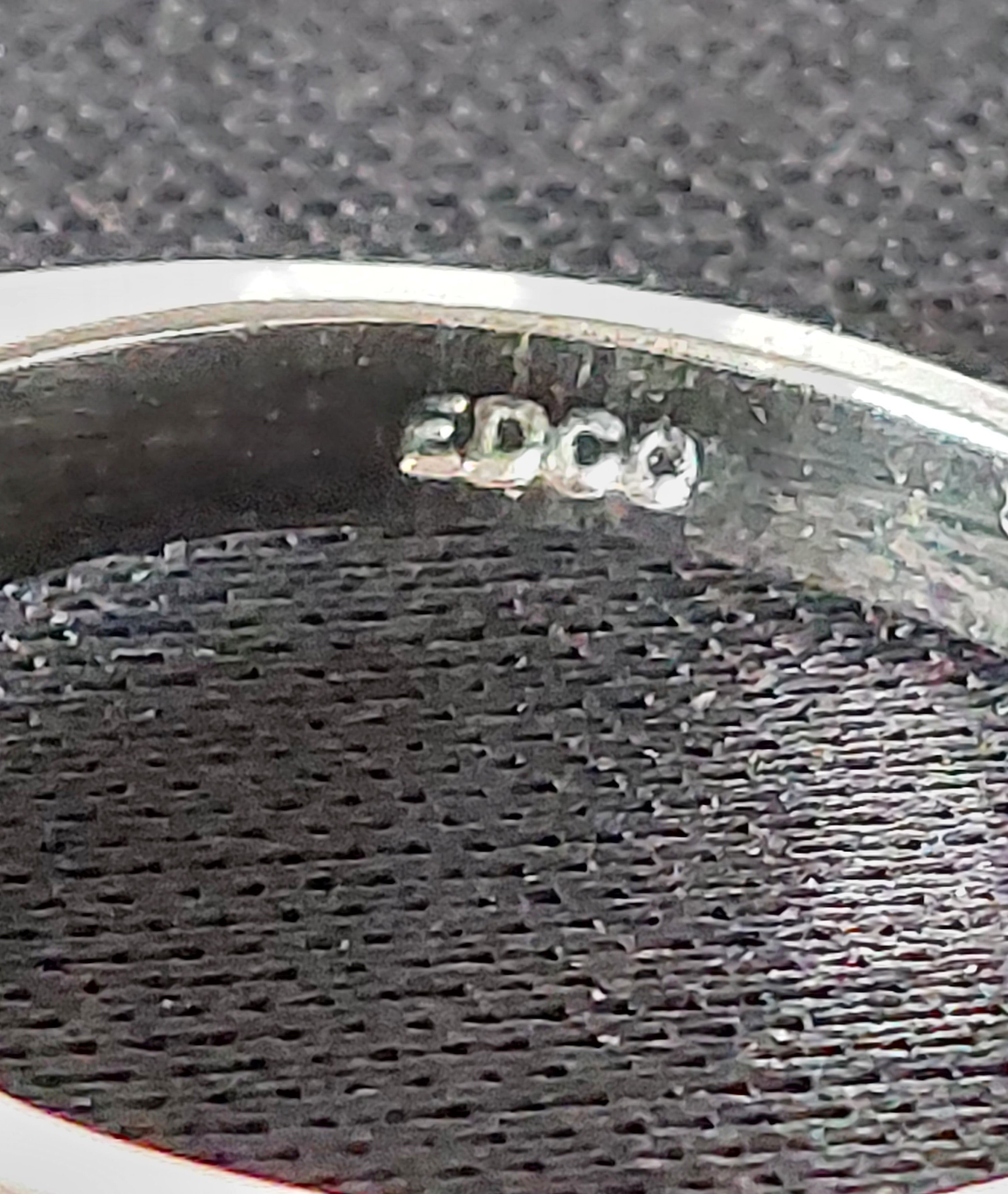 Vintage EDCO versilberter Diamant- und Strass-Damenring