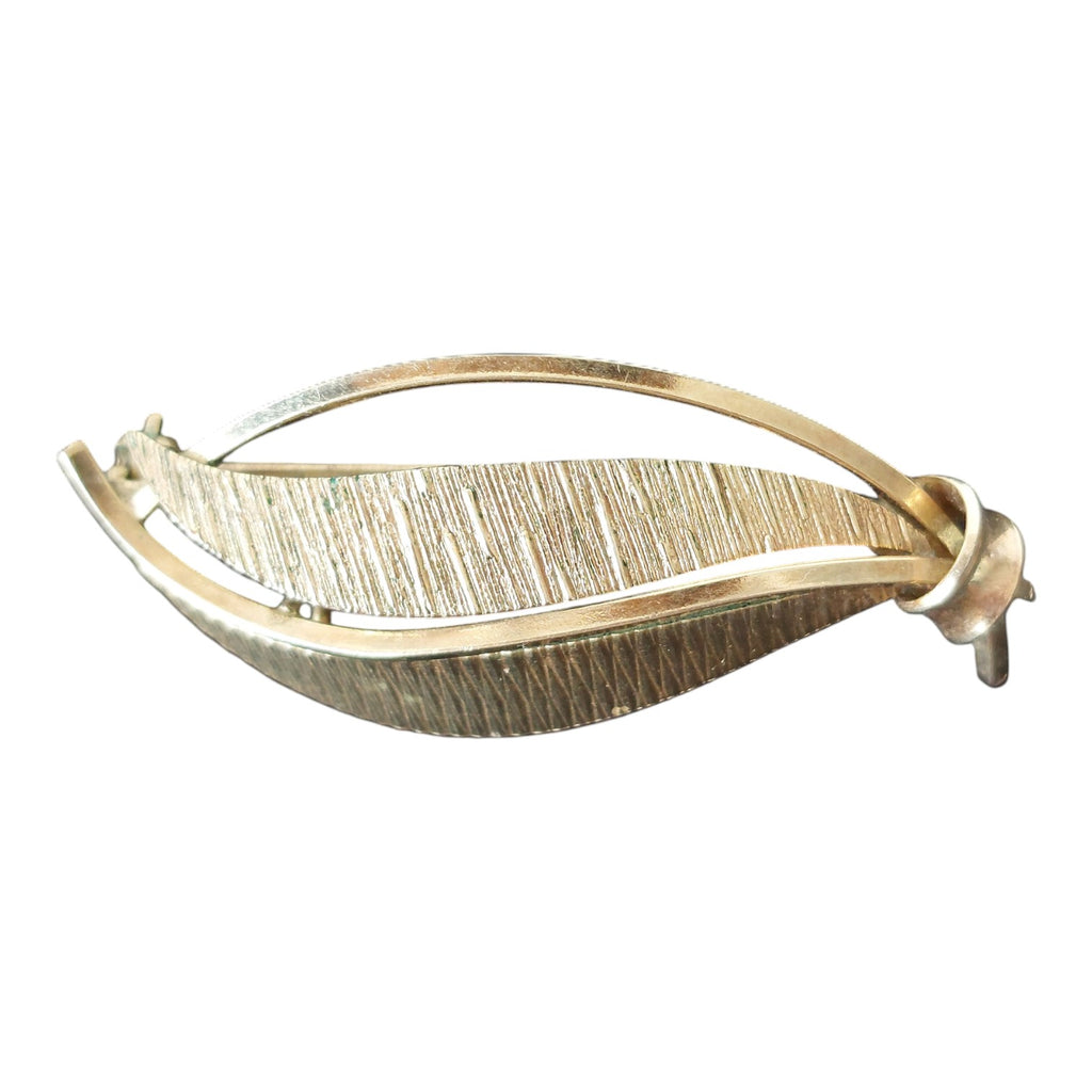 Gilt Brooch Andreas Daub — Signed Amerikaner A*D, 1950s/1960s