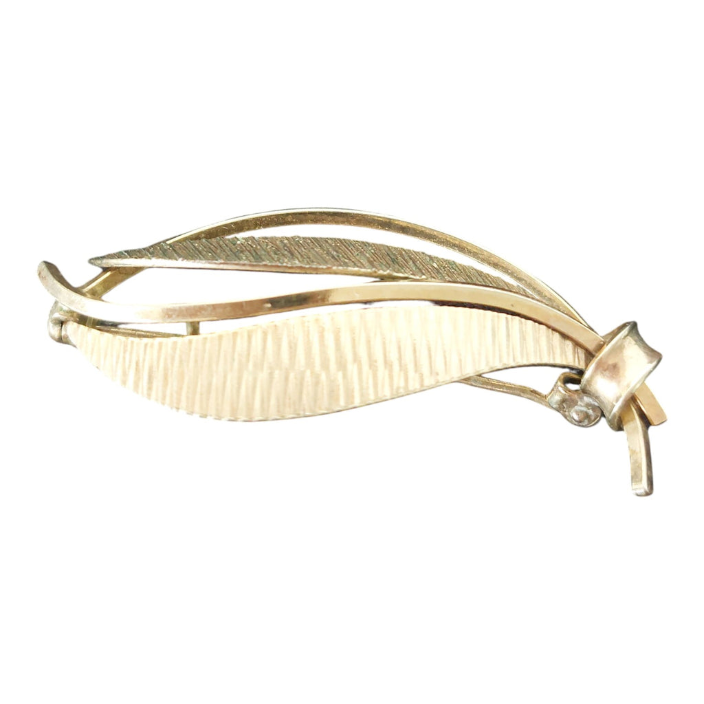 Gilt Brooch Andreas Daub — Signed Amerikaner A*D, 1950s/1960s