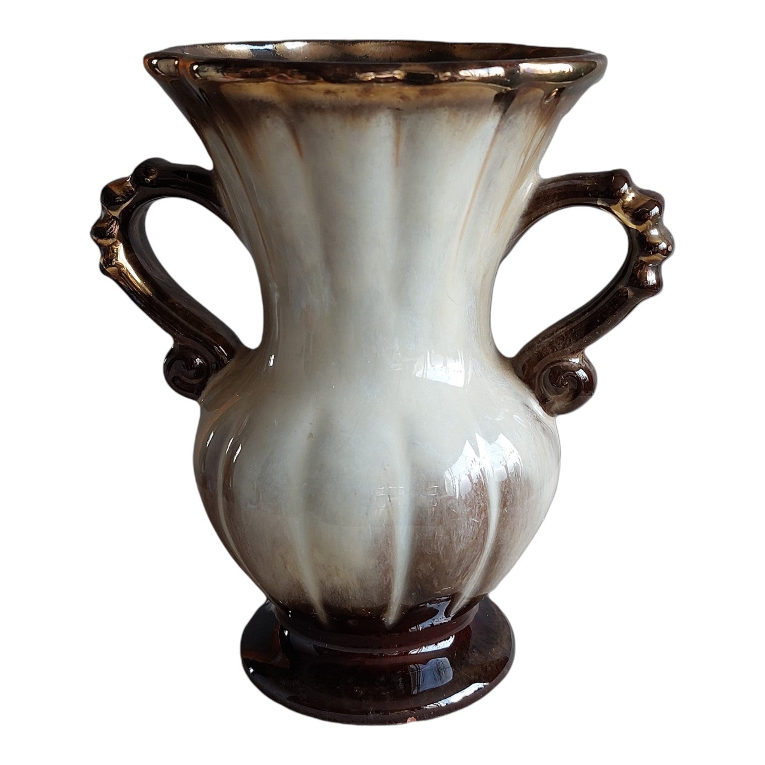 West-Germany Keramik Vase mit Ohren 529/15 – Vintage 60er Jahre