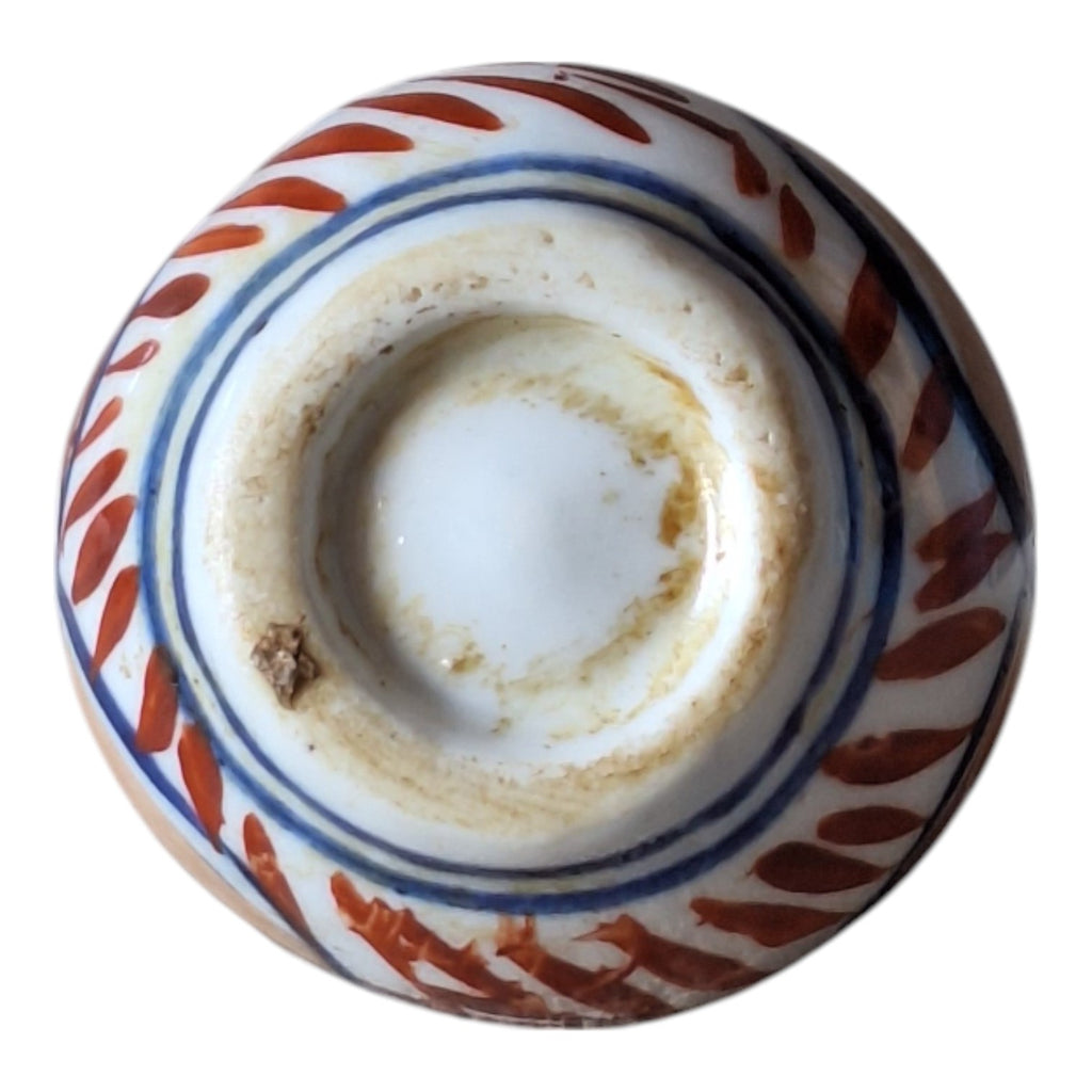 Imari Pfeifenvase – Zwiebelförmige Miniaturvase, japanisches Porzellan, Meiji-Periode