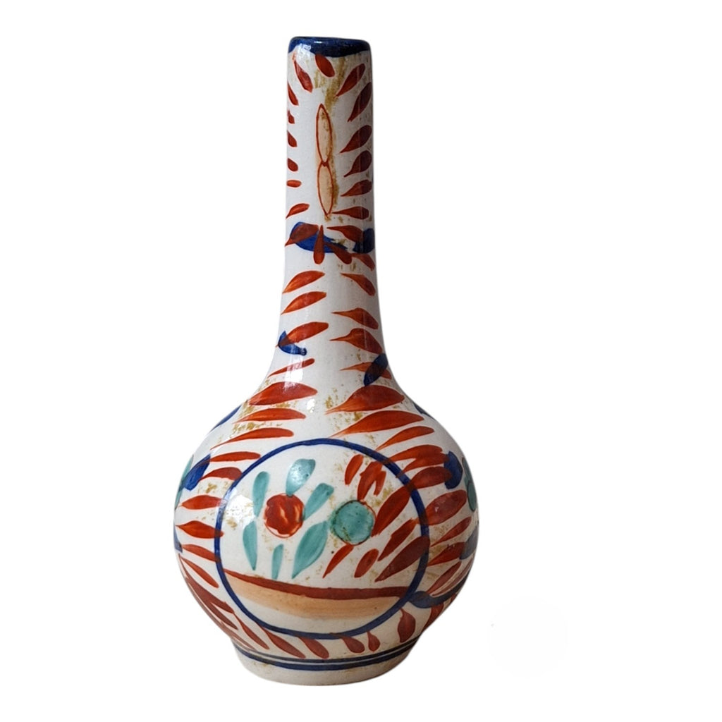 Imari Röhrenvase – Zwiebelförmige Miniaturvase, japanisches Porzellan, Meiji-Periode