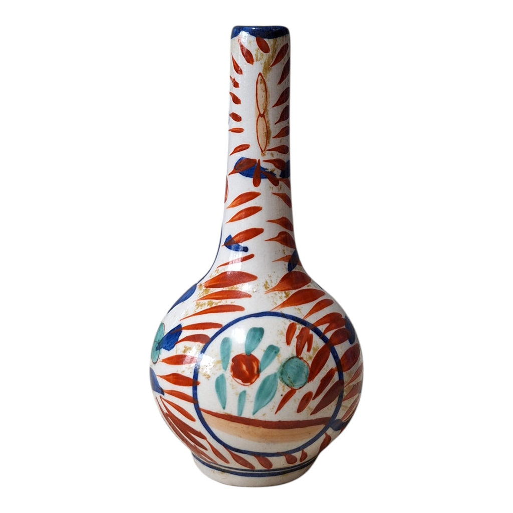 Imari Röhrenvase – Zwiebelförmige Miniaturvase, japanisches Porzellan, Meiji-Periode