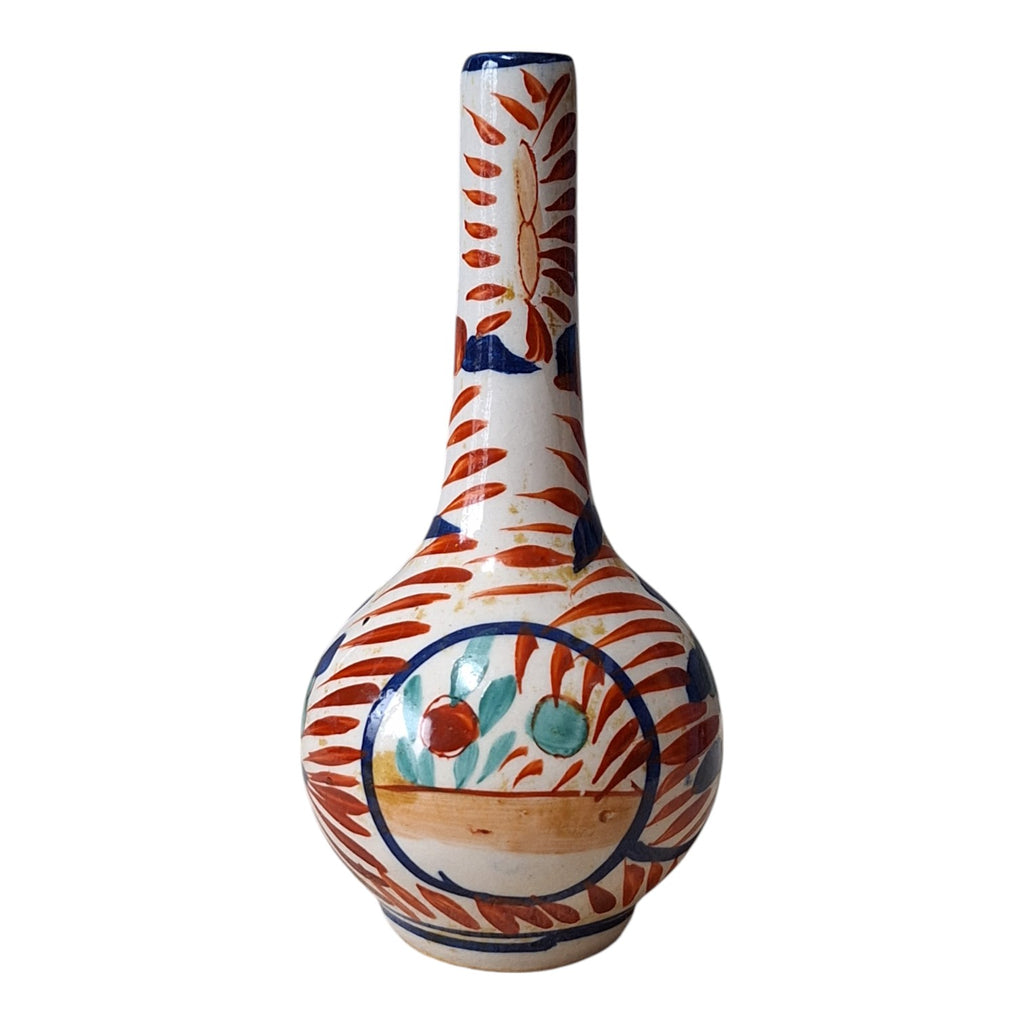 Imari Pfeifenvase – Eulenähnliche Miniaturvase, japanisches Porzellan, Meiji-Zeit