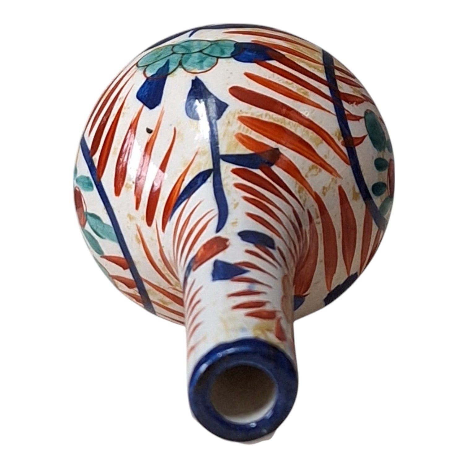Imari Pfeifenvase – Eulenähnliche Miniaturvase, japanisches Porzellan, Meiji-Zeit