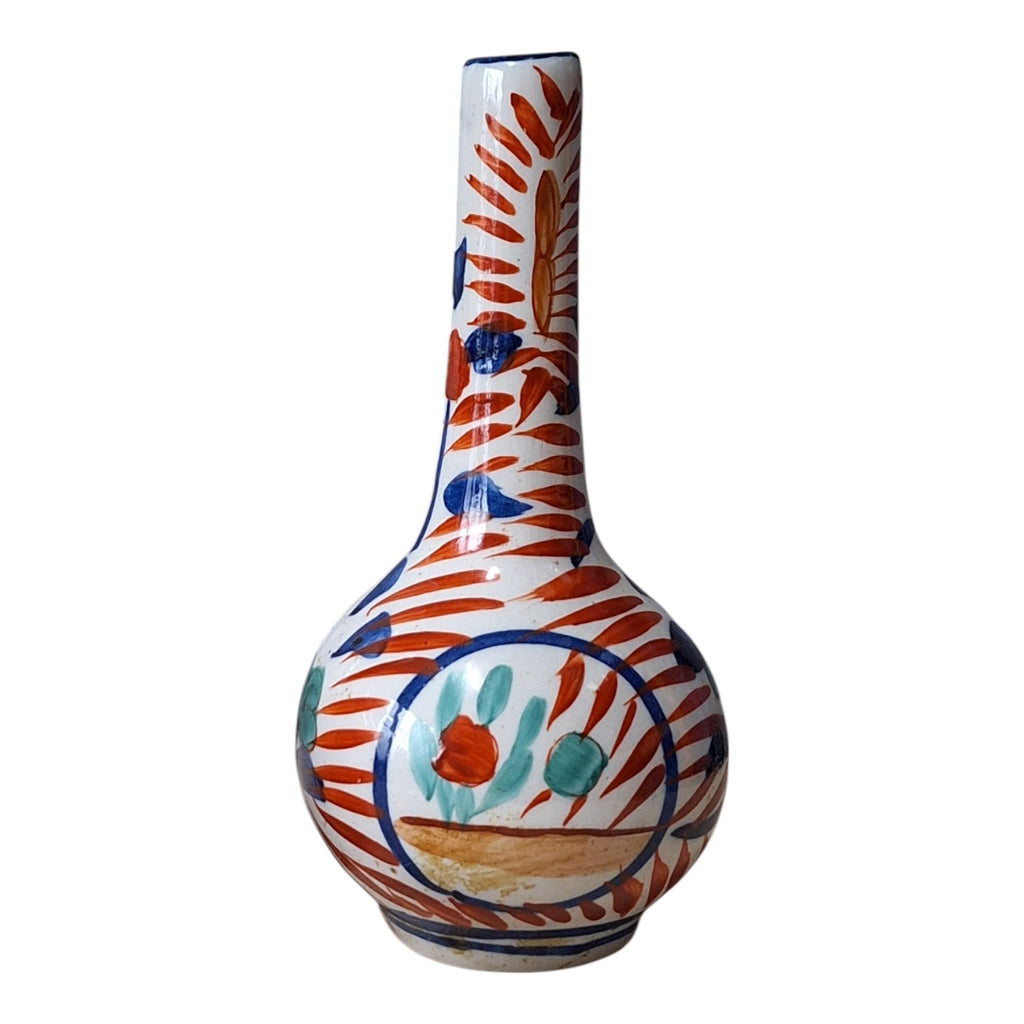Imari Pfeifenvase – Eulenähnliche Miniaturvase, Japanisches Porzellan, Meiji-Zeit