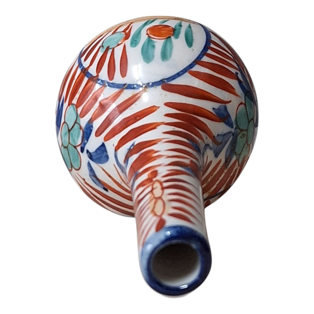 Imari Pfeifenvase – Zwiebelförmige Miniaturvase, Japanisches Porzellan, Meiji-Periode