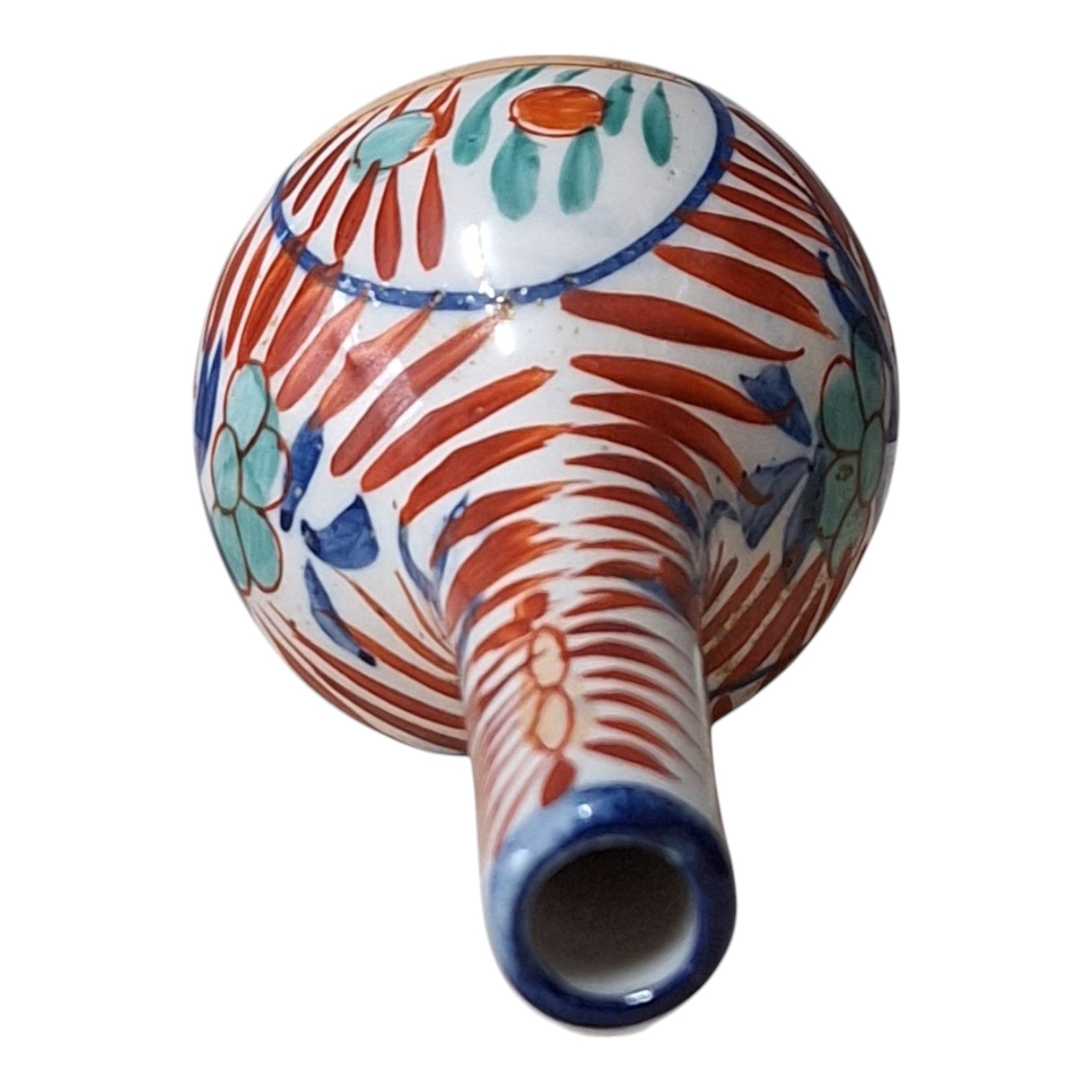 Imari Pfeifenvase – Zwiebelförmige Miniaturvase, Japanisches Porzellan, Meiji-Periode