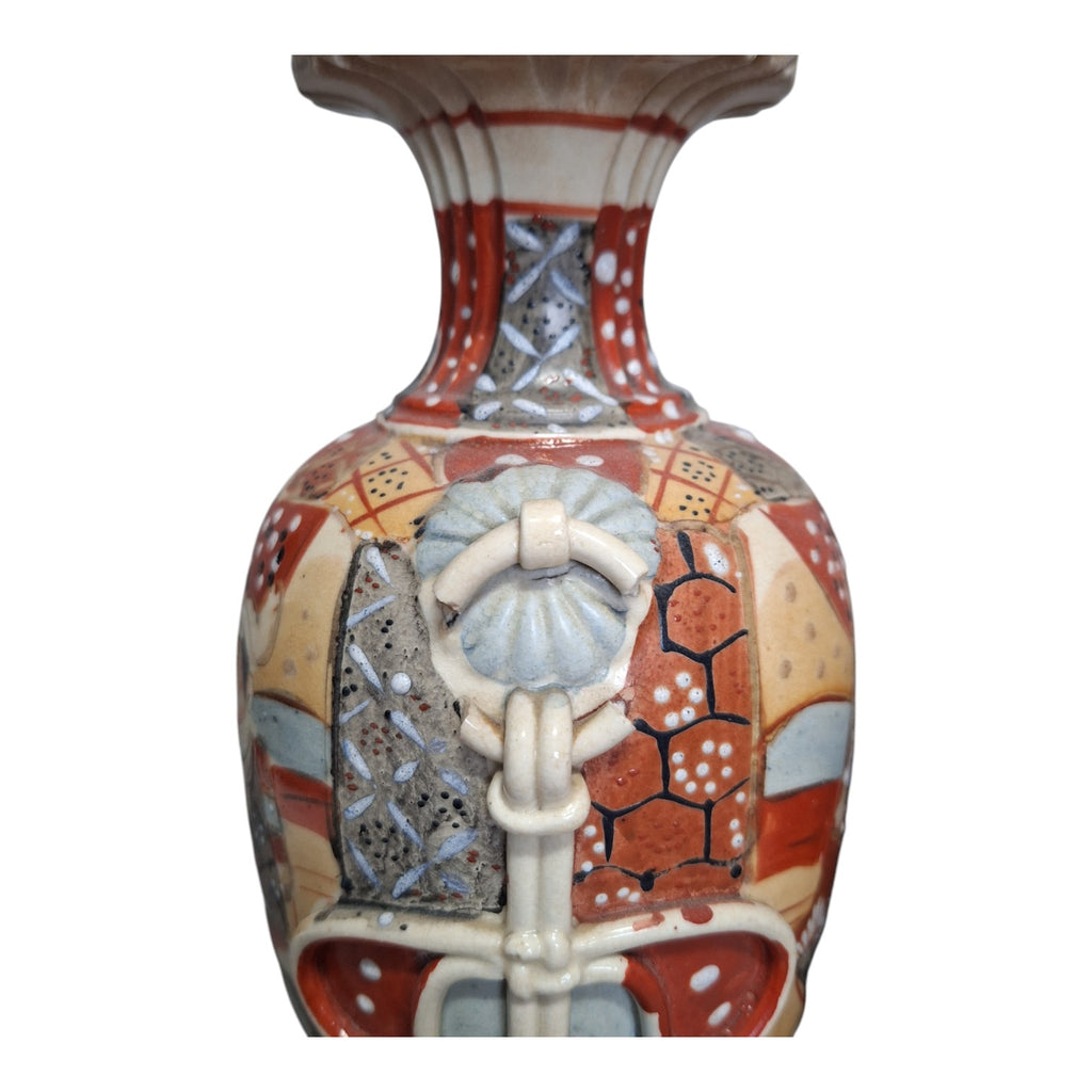 Kyoto Satsuma Vasen-Set – Handbemaltes japanisches Porzellan, 1930-1950
