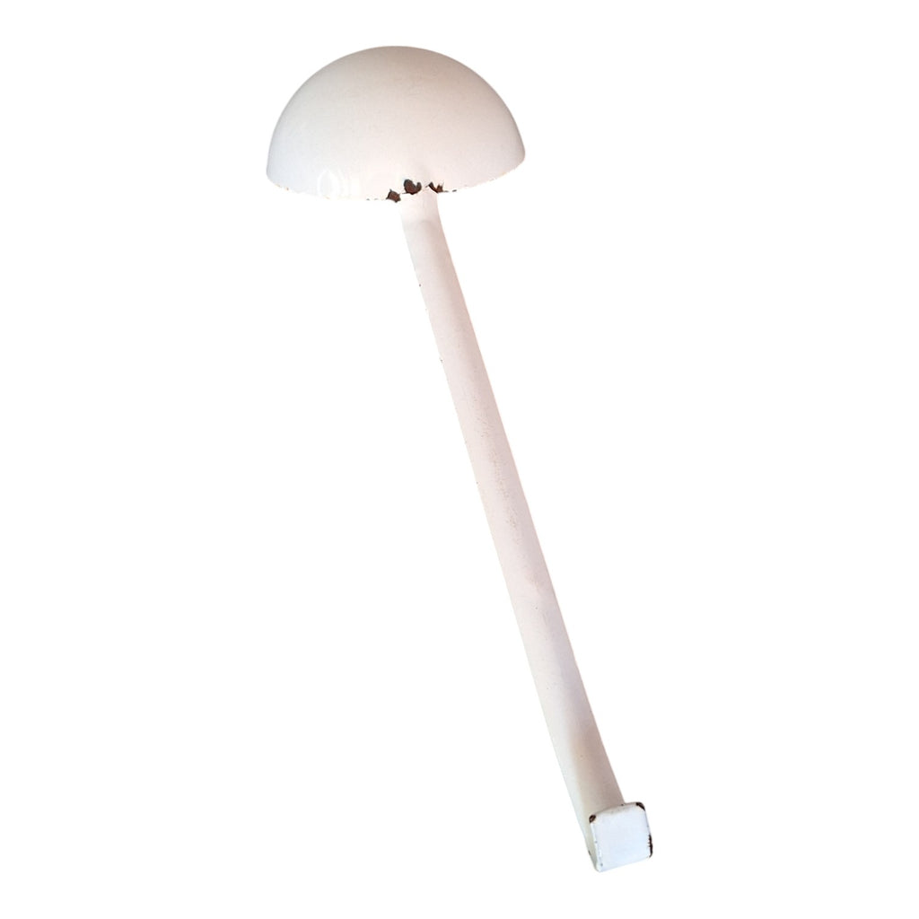 Vintage white enameled ladle