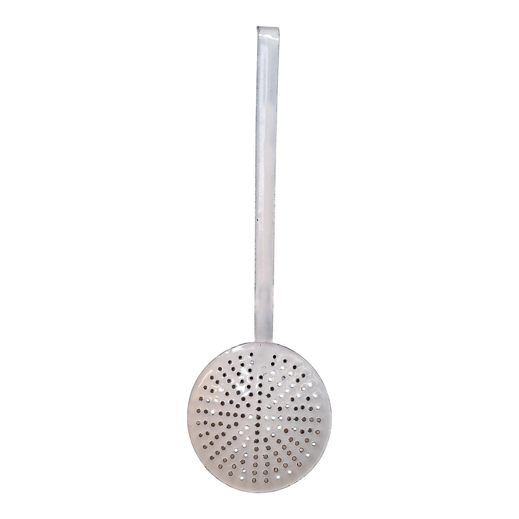 Vintage white enameled skimmer
