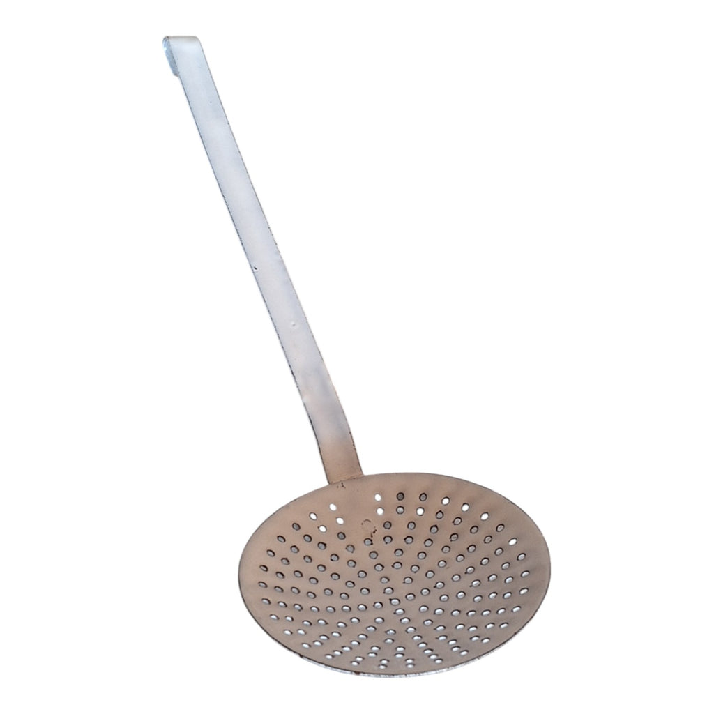 Vintage white enameled skimmer