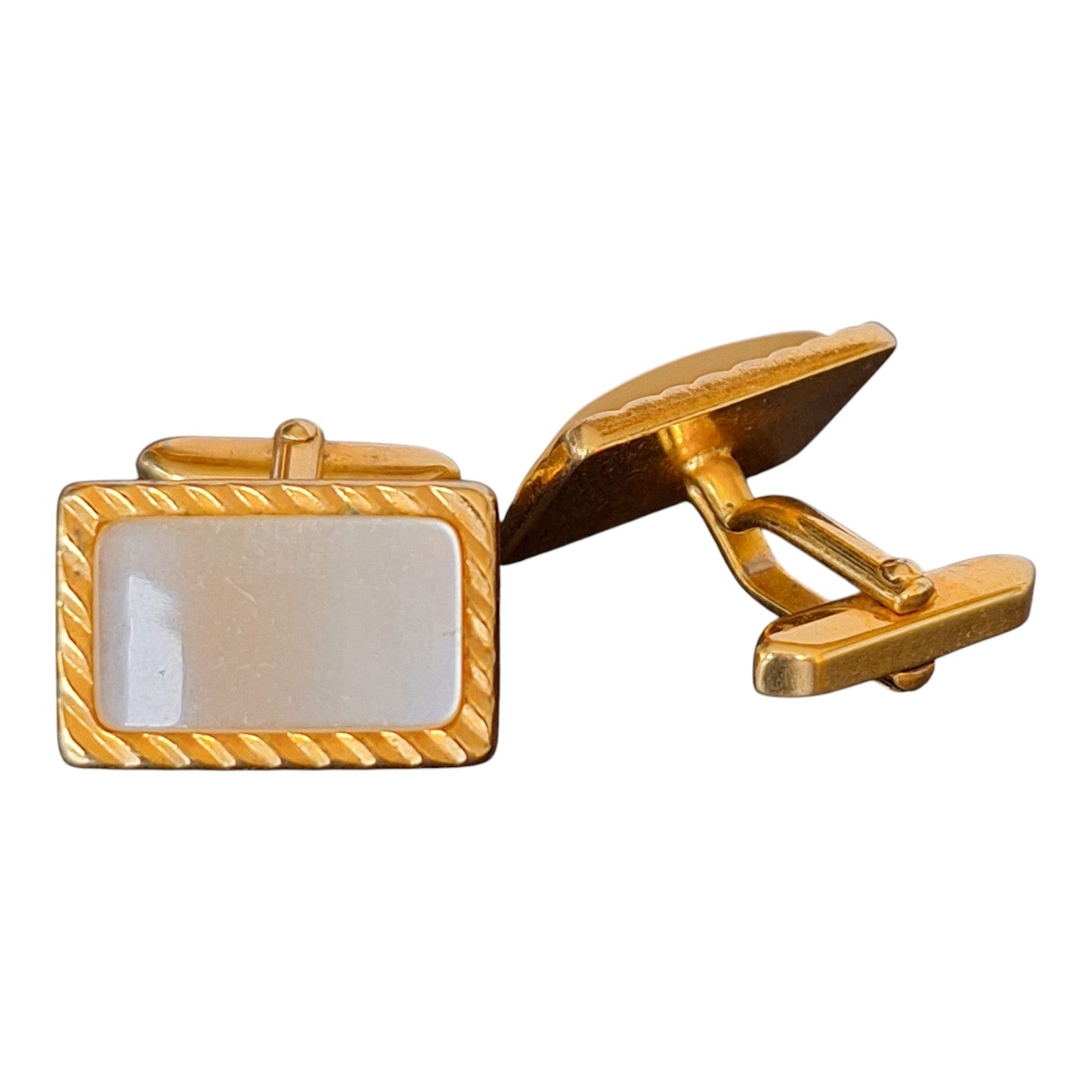 Gilt Leaf Clip-On Earrings with Pearl — Kordes & Lichtenfels, 1950s/60s