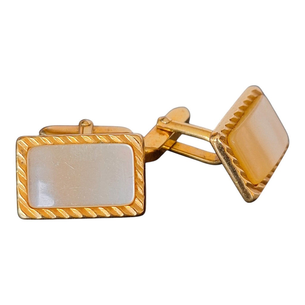 Gilt Leaf Clip-On Earrings with Pearl — Kordes & Lichtenfels, 1950s/60s