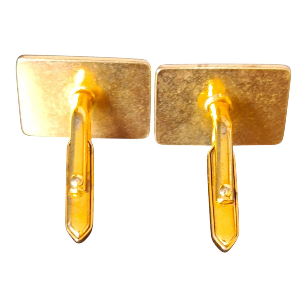 Gilt Leaf Clip-On Earrings with Pearl — Kordes & Lichtenfels, 1950s/60s