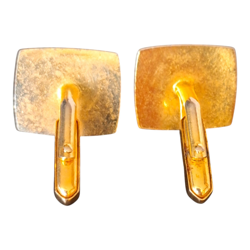 Gilt Leaf Clip-On Earrings with Pearl — Kordes & Lichtenfels, 1950s/60s