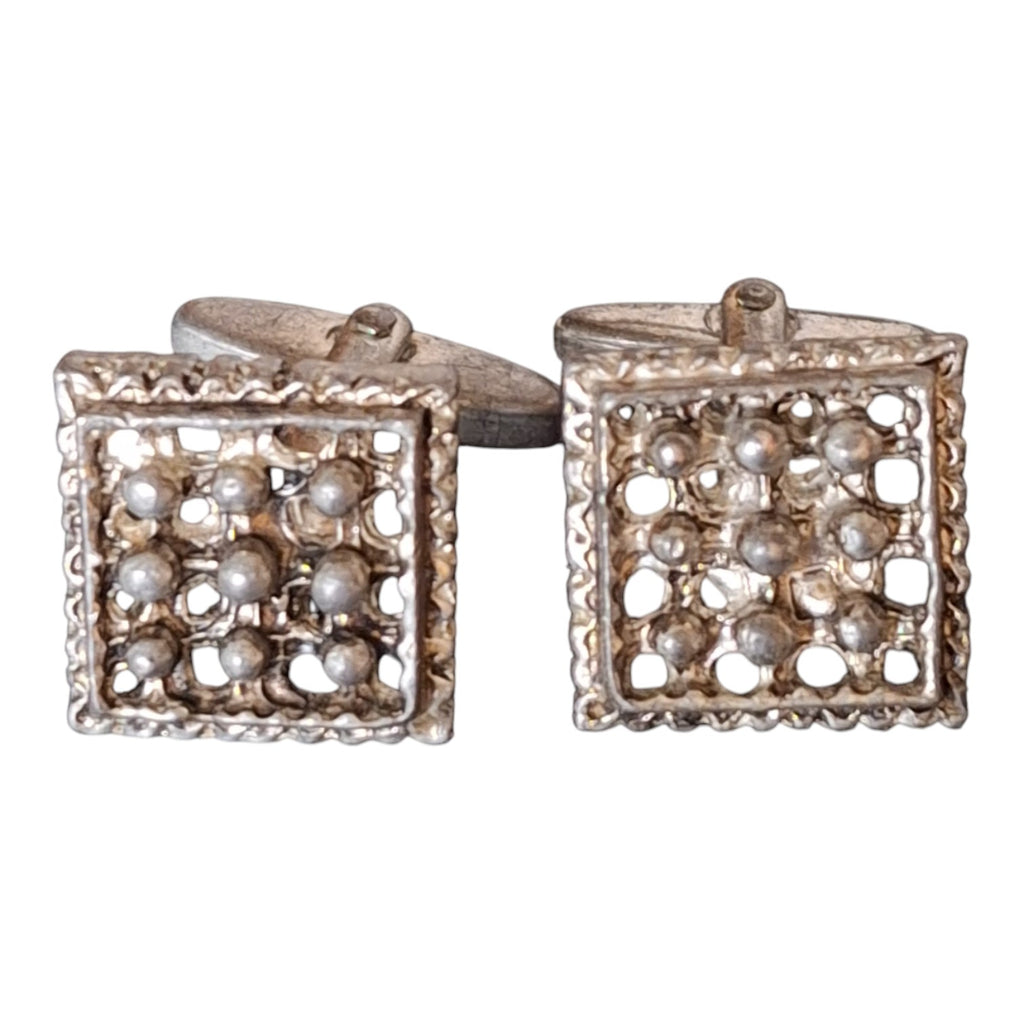 Gilt Leaf Clip-On Earrings with Pearl — Kordes & Lichtenfels, 1950s/60s