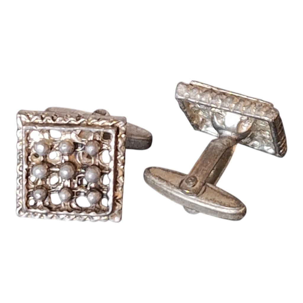 Gilt Leaf Clip-On Earrings with Pearl — Kordes & Lichtenfels, 1950s/60s