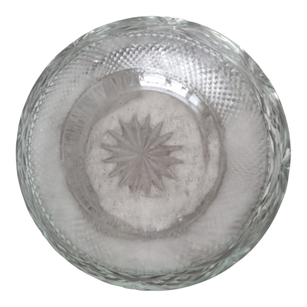Lead Crystal Bowl Ø 22.5 cm | 1960s | Clear Cut Crystal