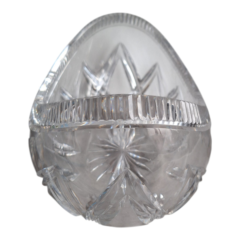Lead Crystal Boat Bowl | Jardinière | L. 37 cm | 1960s