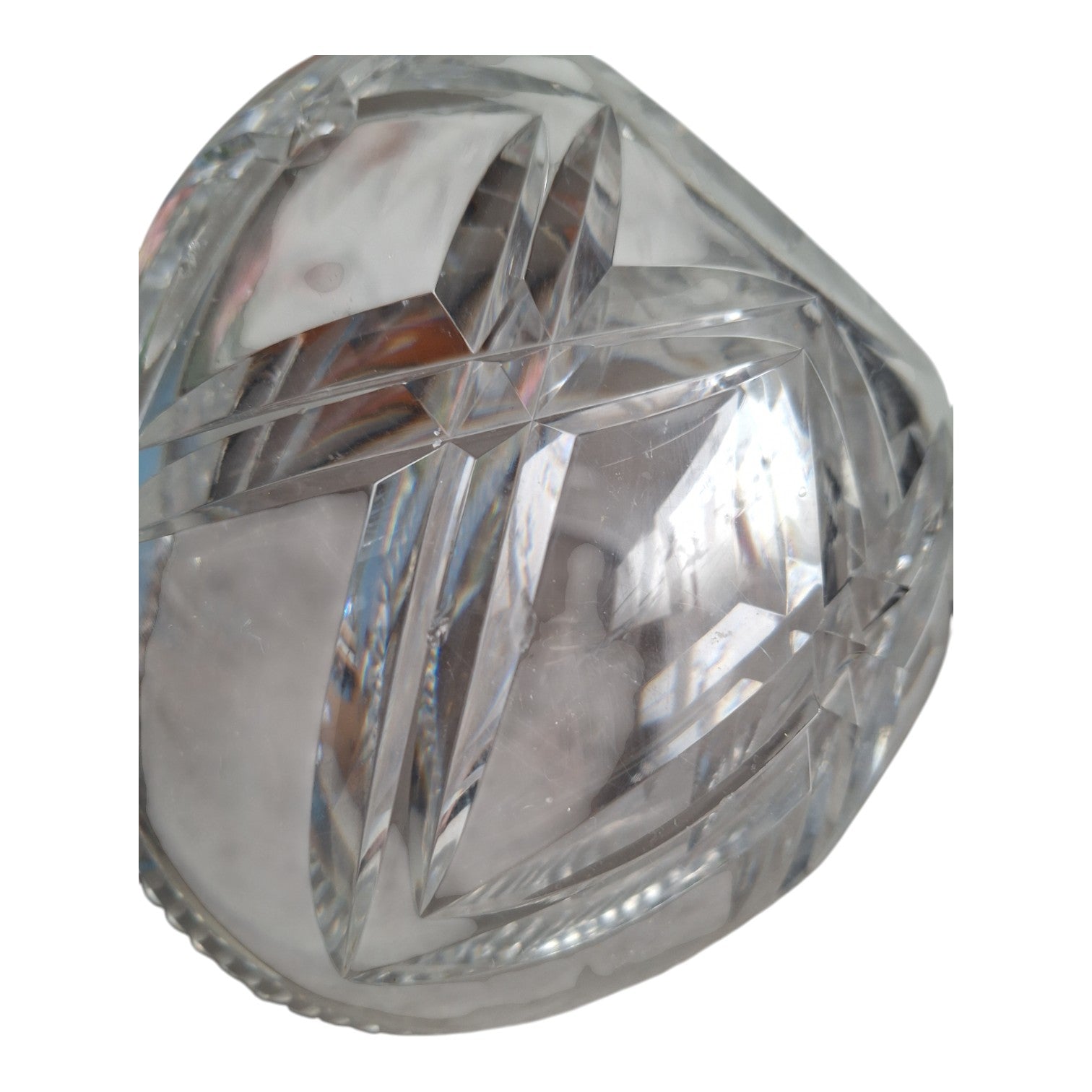 Lead Crystal Boat Bowl | Jardinière | L. 37 cm | 1960s