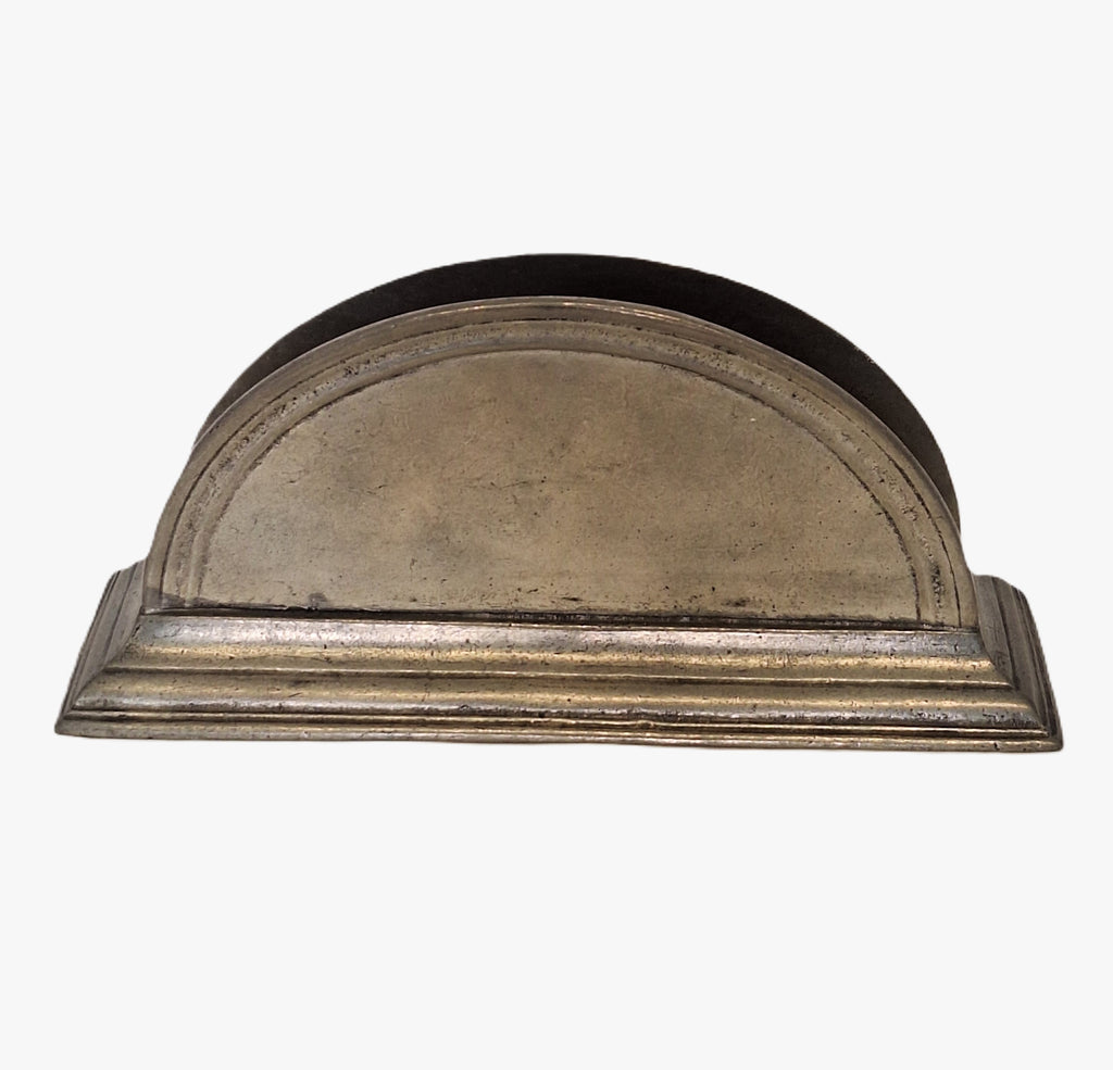 Art Deco Zinn-Servietten- und Briefständer von Marinoni