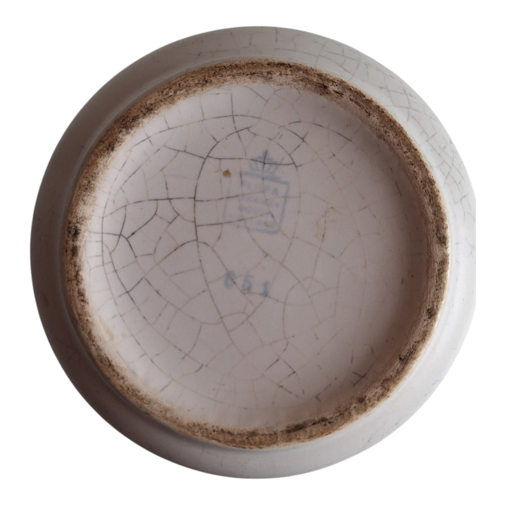 Flora Ceramics Gouda Vase | Craquelure | No. 651 | Original Sticker | 22 cm