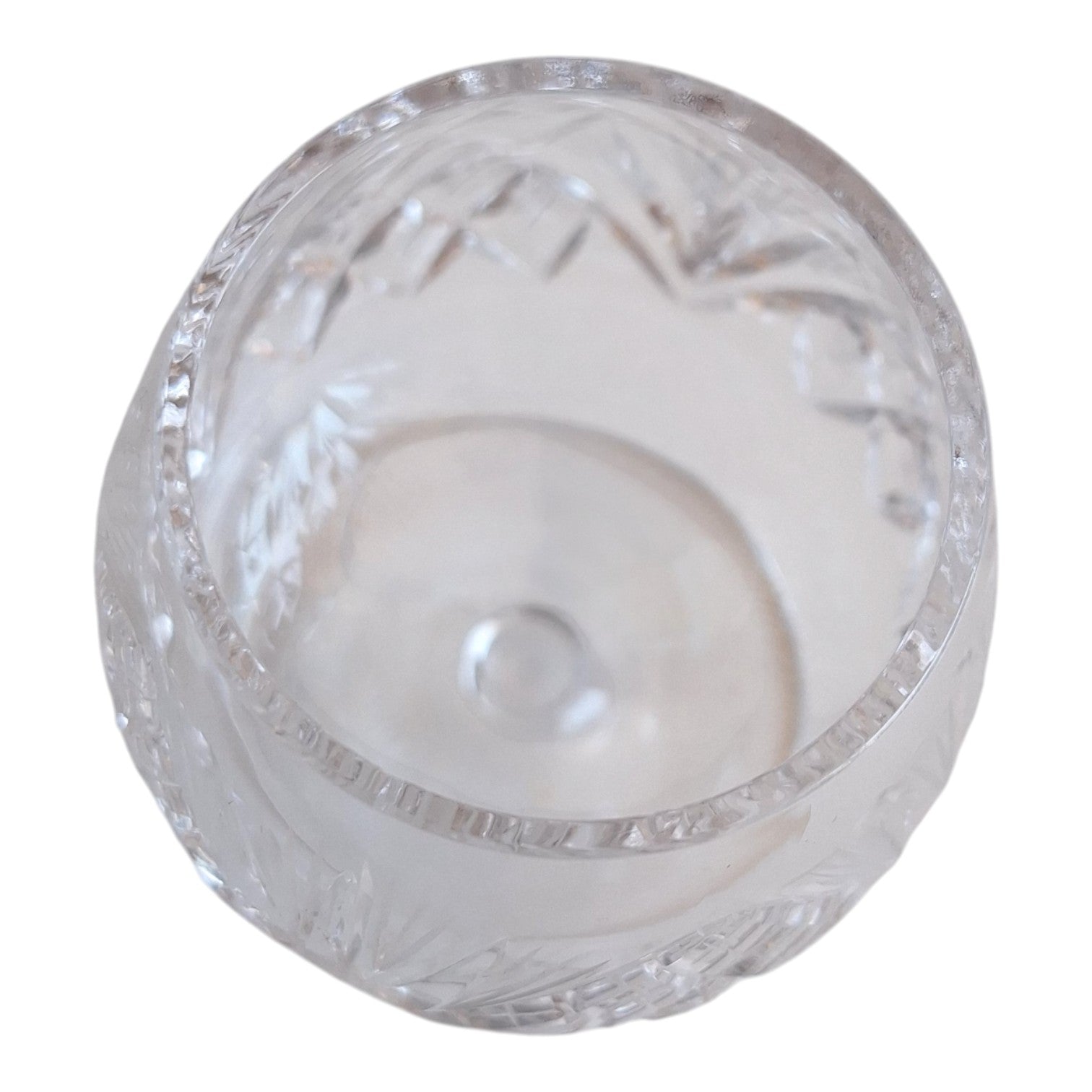 Kristall Cognac- oder Brandyglas | Geschliffenes Motiv | H. 9,5 cm