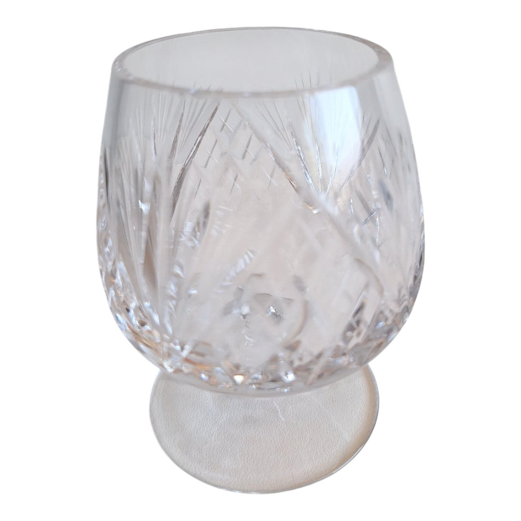 Kristall Cognac- oder Brandyglas | Geschliffenes Motiv | H. 9,5 cm