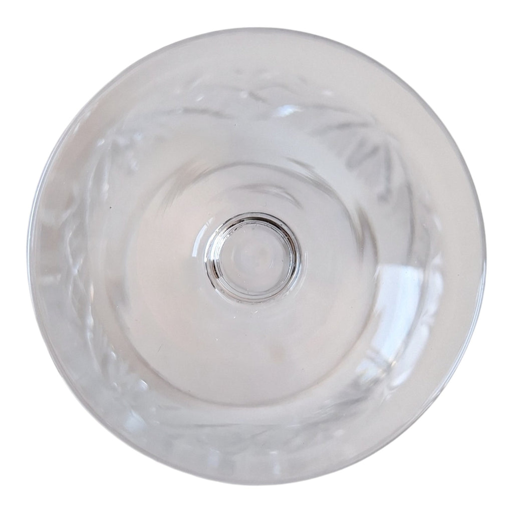 Kristall Cognac- oder Brandyglas | Geschliffenes Motiv | H. 9,5 cm