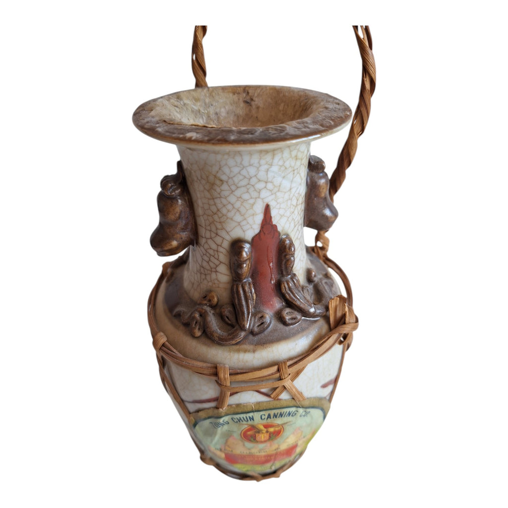 Nanking Ingwer-Vase Tung Chun Canning Co – Originalinhalt versiegelt, 1940-1960