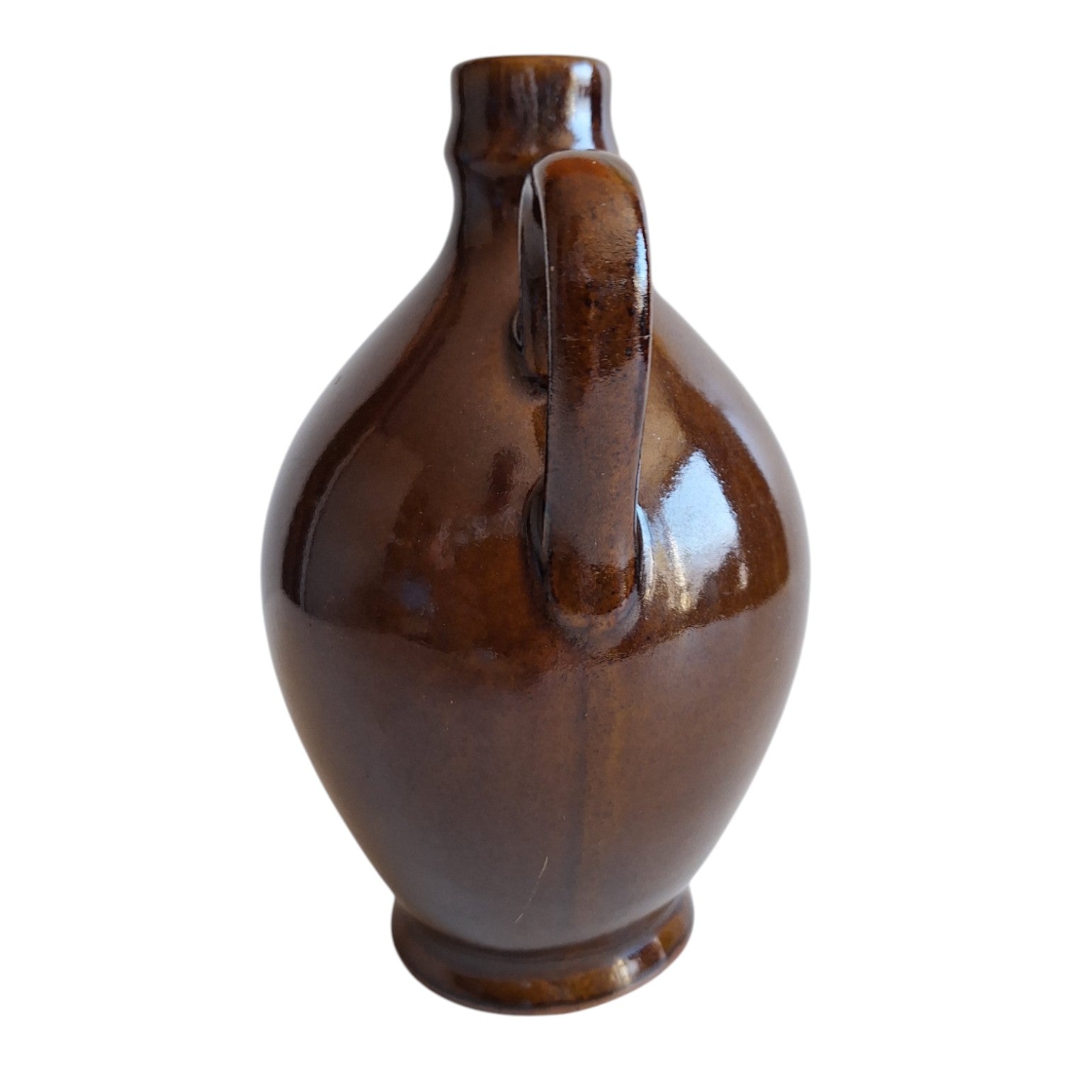 Braune Glasierte Kanne – Dekorative Keramik