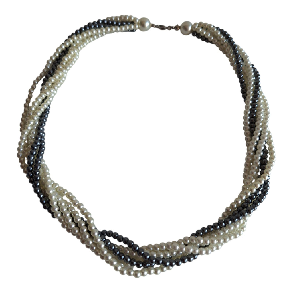 Faux pearl necklace