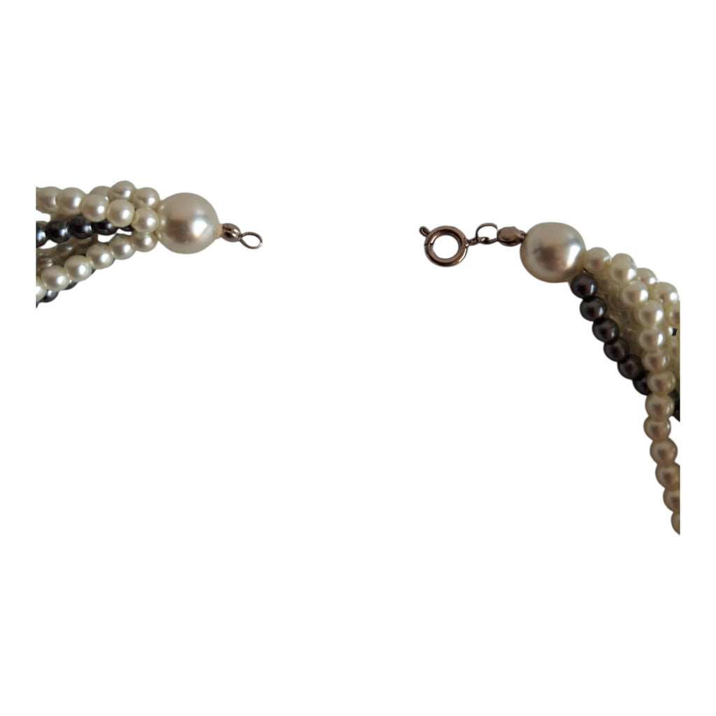Faux pearl necklace